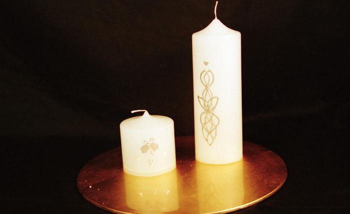 Celtic wedding candles